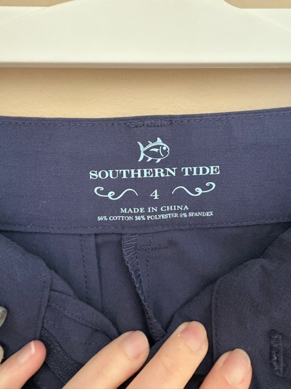 Women’s Southern Tide Performance Nautical Navy 5inch Shorts Size 4 - Picture 3 of 4